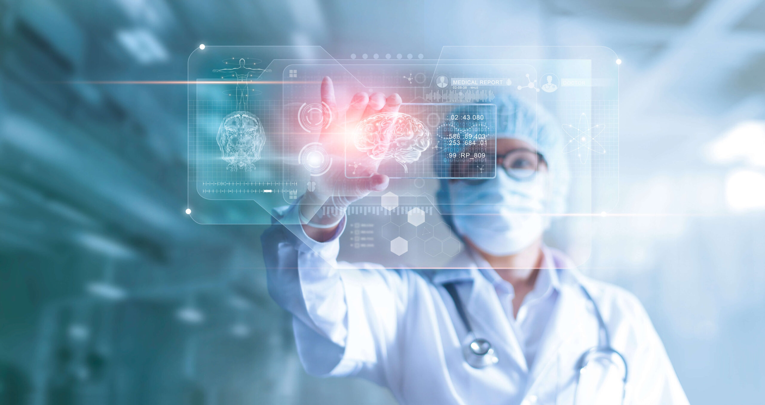 Doctor visualizing data